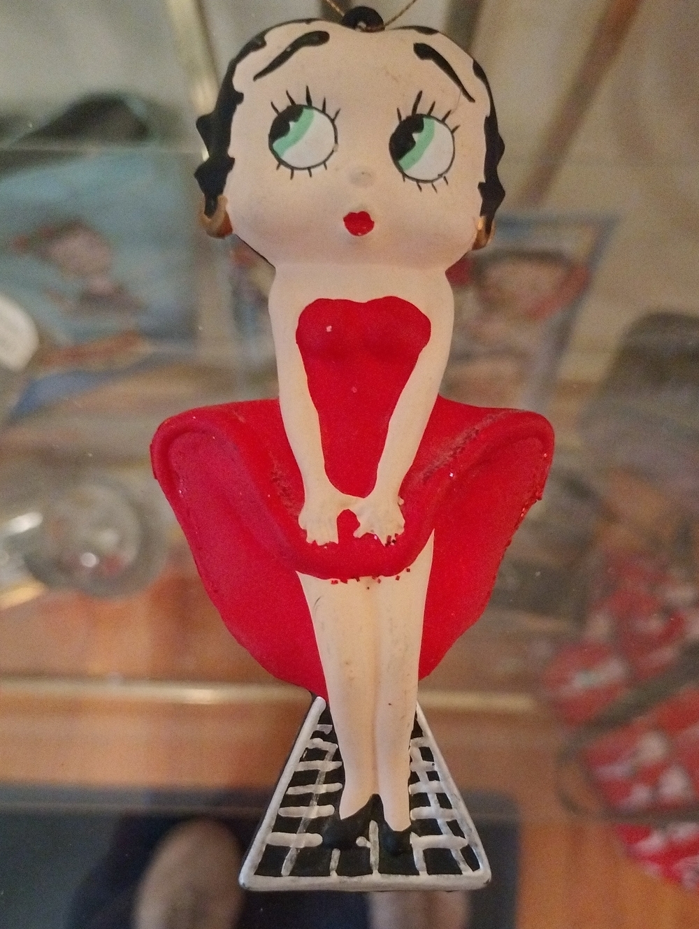 Betty Boop Red Dress Figurine Ornament